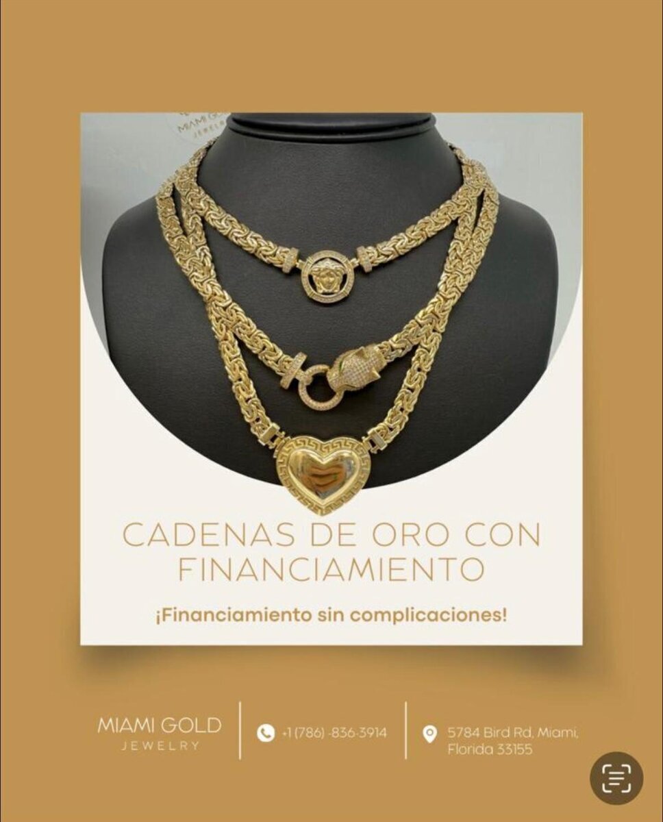 Gargantilla Bizantino 18in en Oro 14K