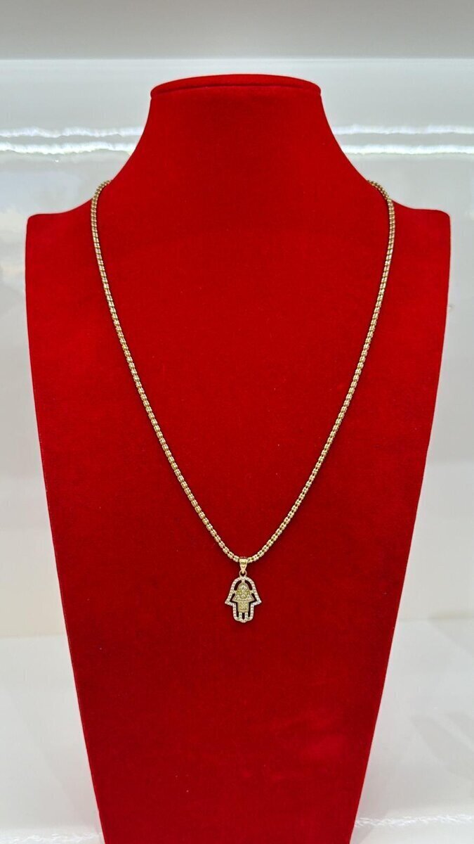 Cadena Iced Oro Blanco 3mm 24in