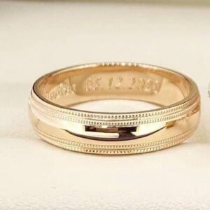 Anillo Compromiso Diamante Natural en Oro 14K