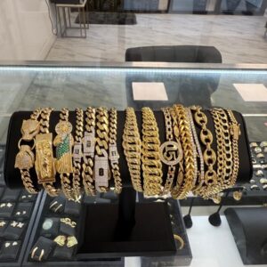 Pulso EslabÃ³n Cubano en Oro 10K 6mm 8 Pulgadas