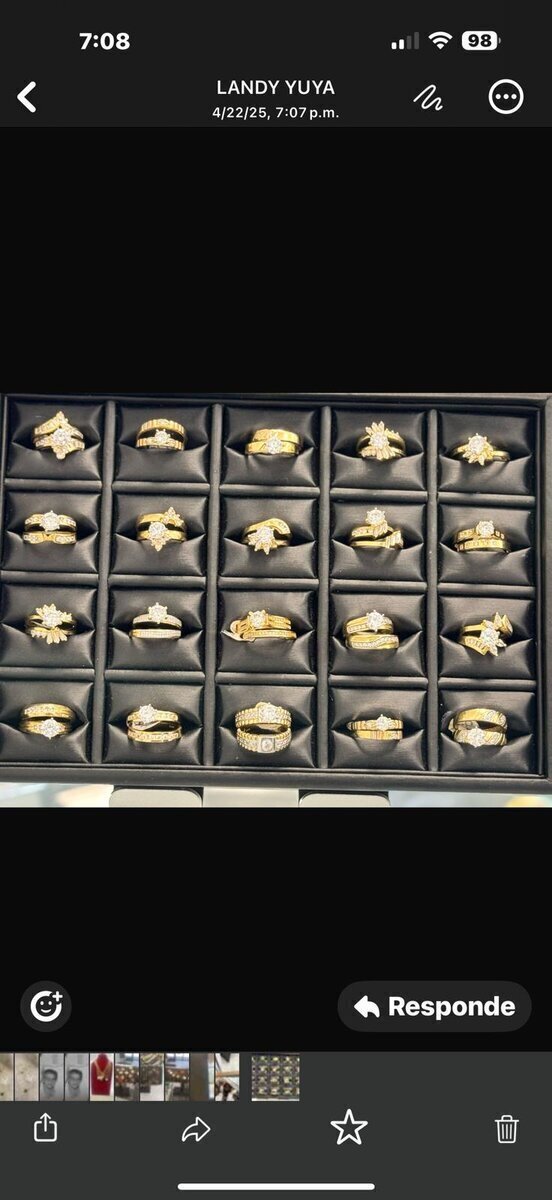 Anillo Compromiso Diamante Natural en Oro 14K - Imagen 3