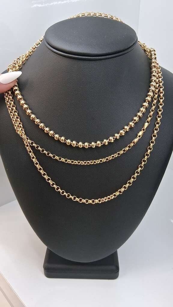 Cadena Rolo 4mm 20in en Oro 10K