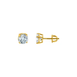 4 Prong 2CTW Lab Grown Diamond Studs