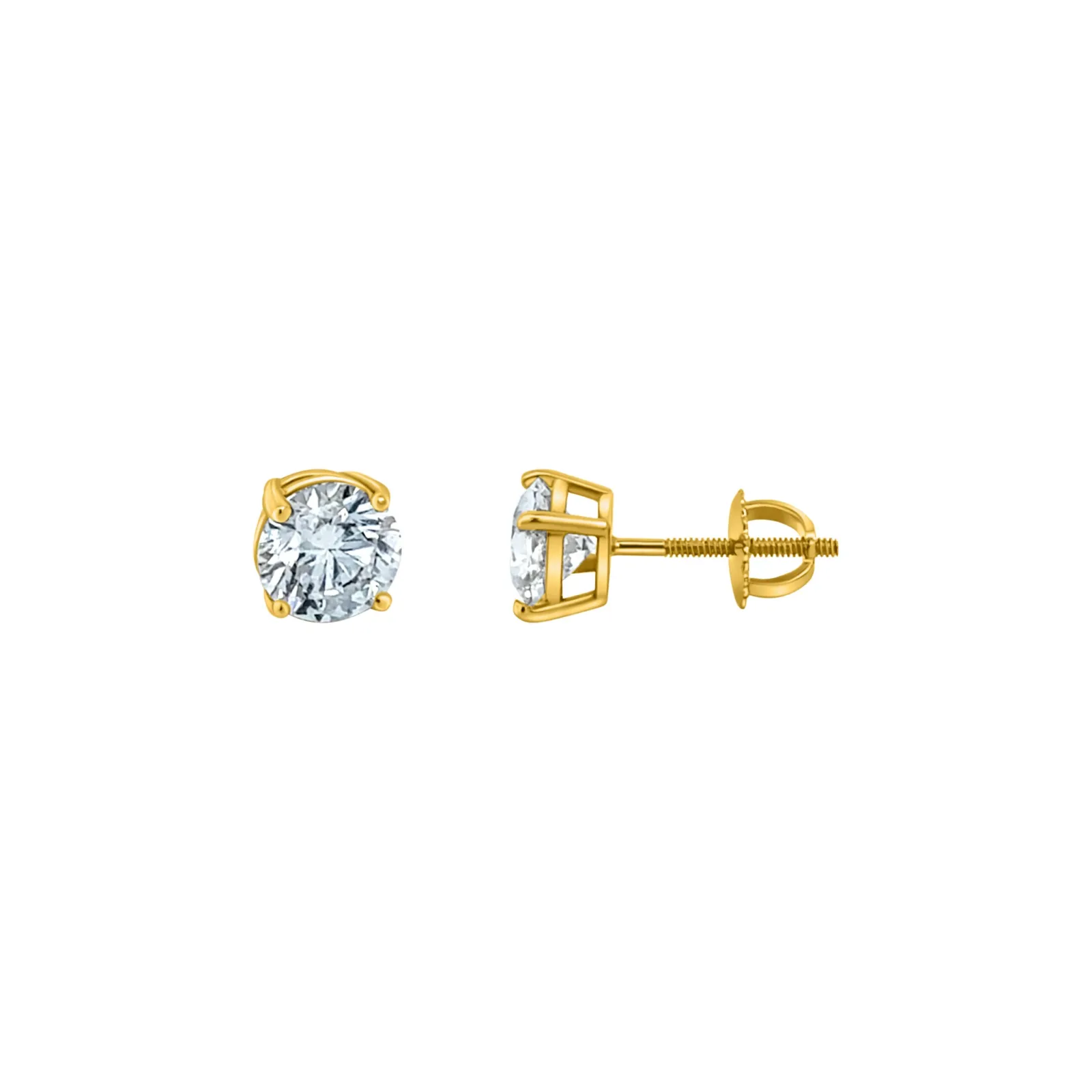 4 Prong 2CTW Lab Grown Diamond Studs