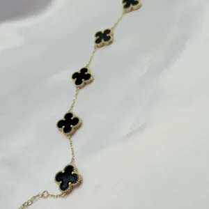 PULSERA VAN CLEEF NEGRO 10 KT Weight 7.5 G