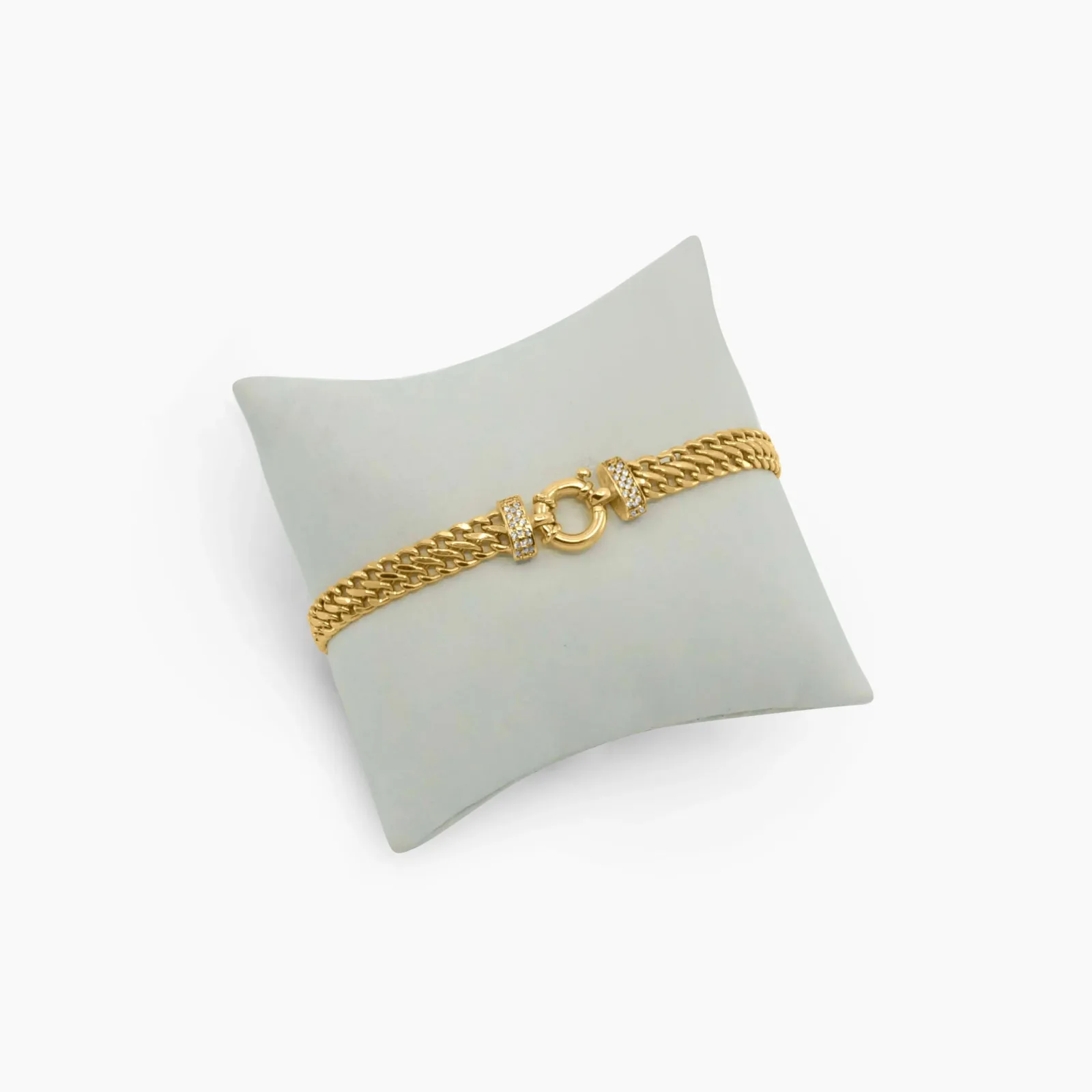 Pulsera de Oro con Detalle Texturizado en 10k Daisy Joyeria