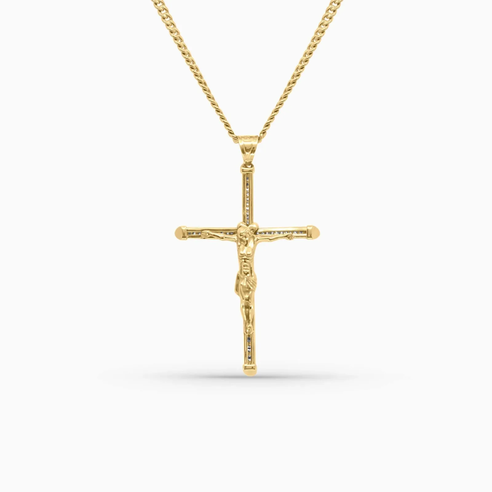 Dije Crucifijo en Oro 10K Daisy Joyeria