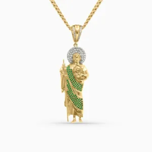 Dije de San Judas Tadeo en Oro 10K Daisy Joyeria