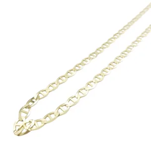 10K Solid Yellow Gold Mariner Link Chain