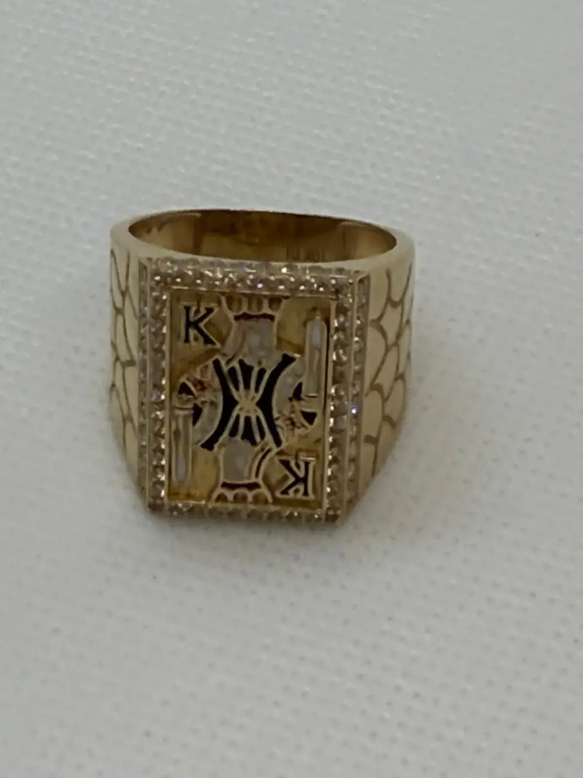 Anillo de Cartas de Rey en Oro 10K - Imagen 3