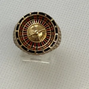 Anillo de Ruleta Rusa en Oro 10K