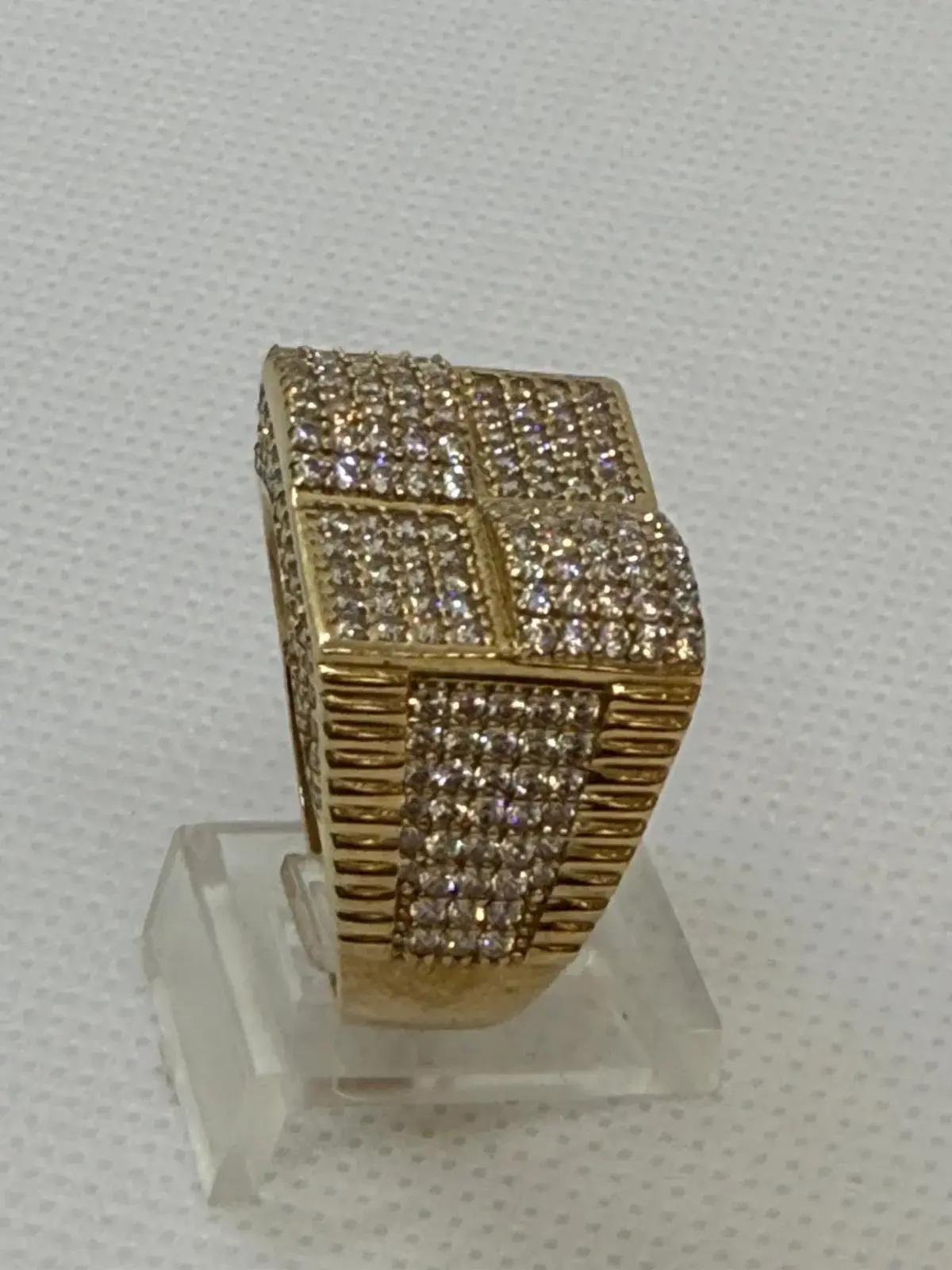 Anillo Cuatro Cuadros en Oro 10K - Imagen 2