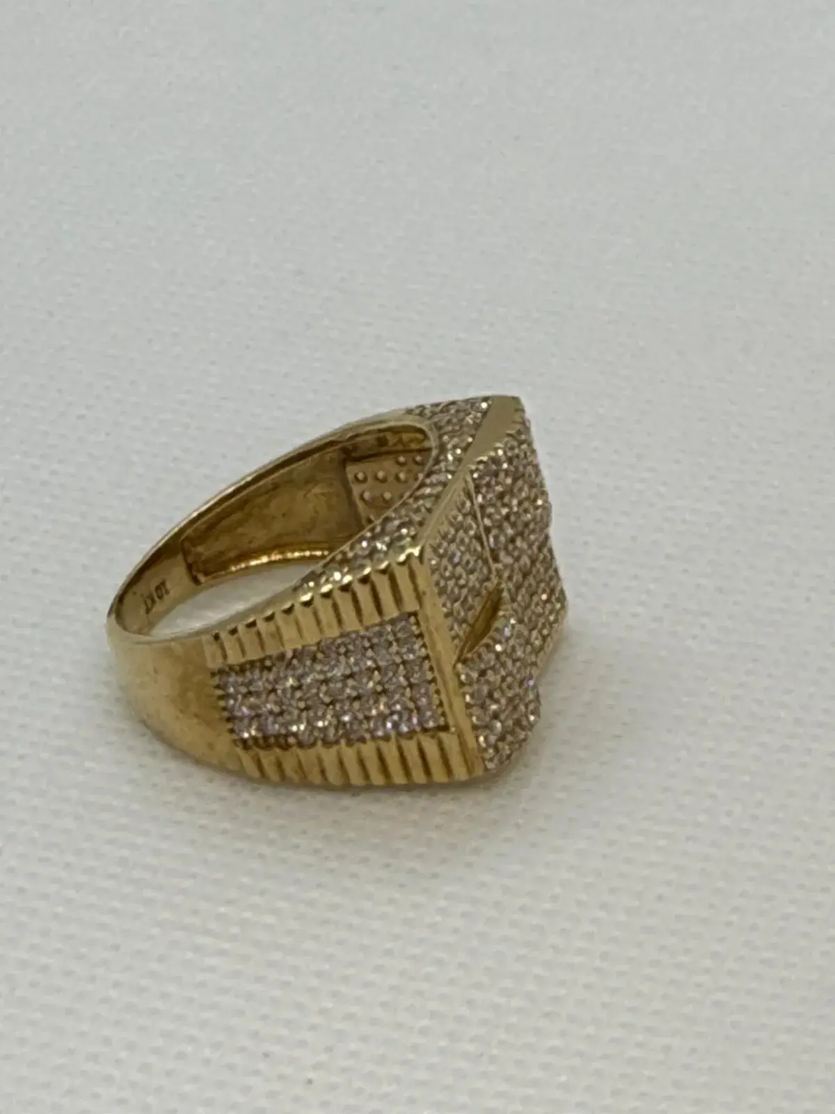 Anillo Cuatro Cuadros en Oro 10K - Imagen 4