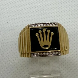 Anillo Estilo Rolex en Oro 10K