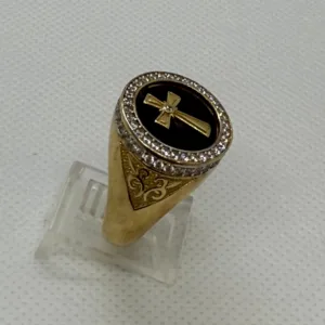 Anillo de Cruz en Oro 10K