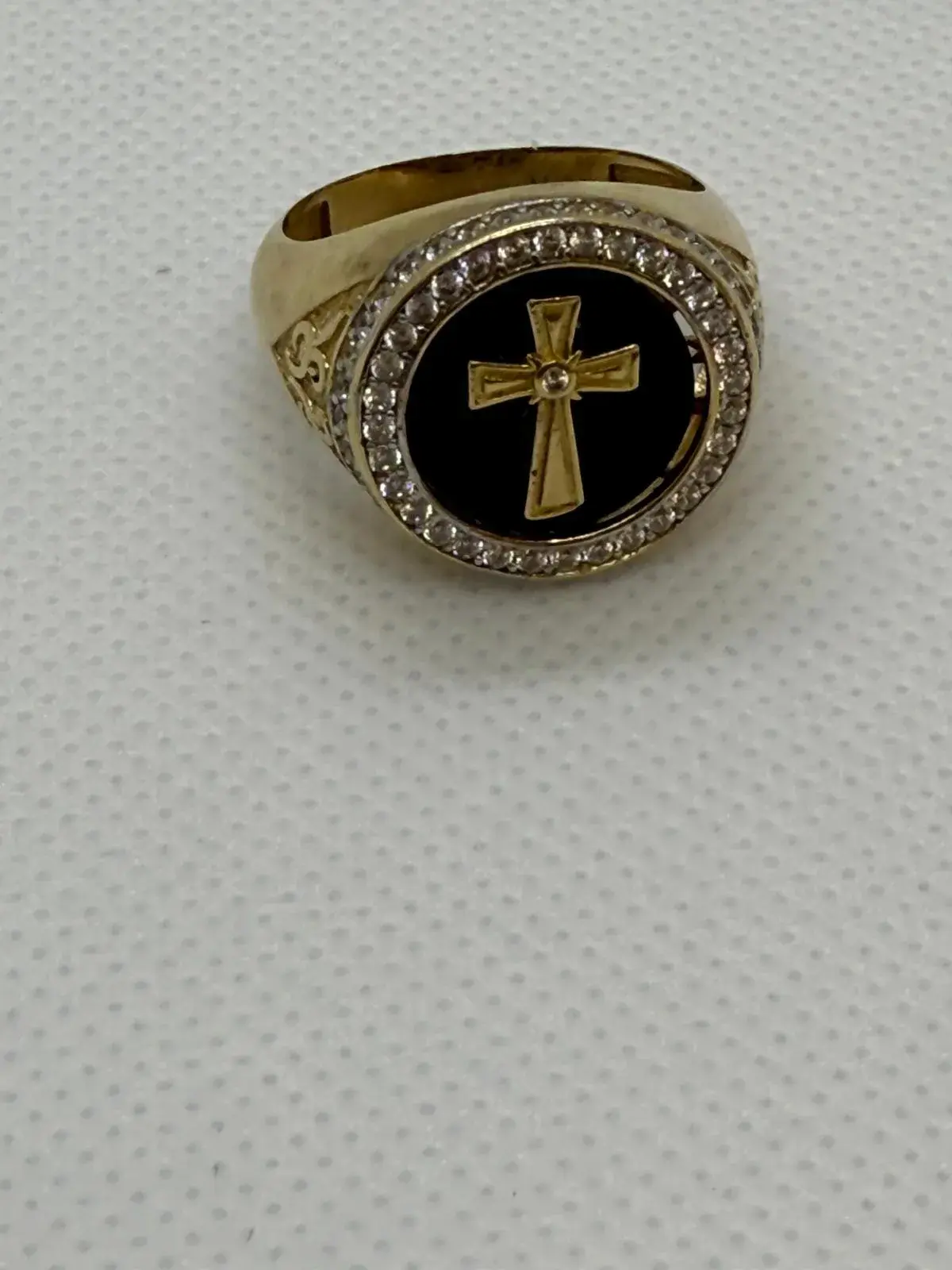 Anillo de Cruz en Oro 10K - Imagen 3