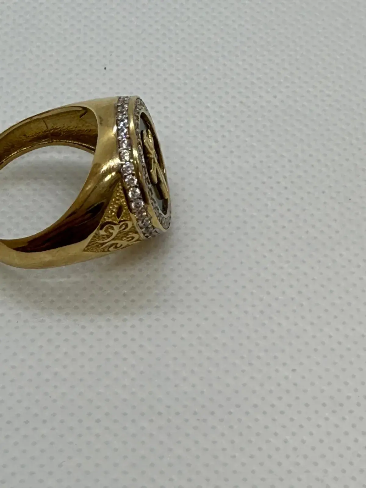 Anillo de Cruz en Oro 10K - Imagen 4