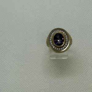 Anillo de Amatista en Oro 10K