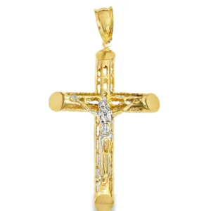 Las Villas Jewelry Online Pendants Yellow Gold Crucifix Pendant 10k