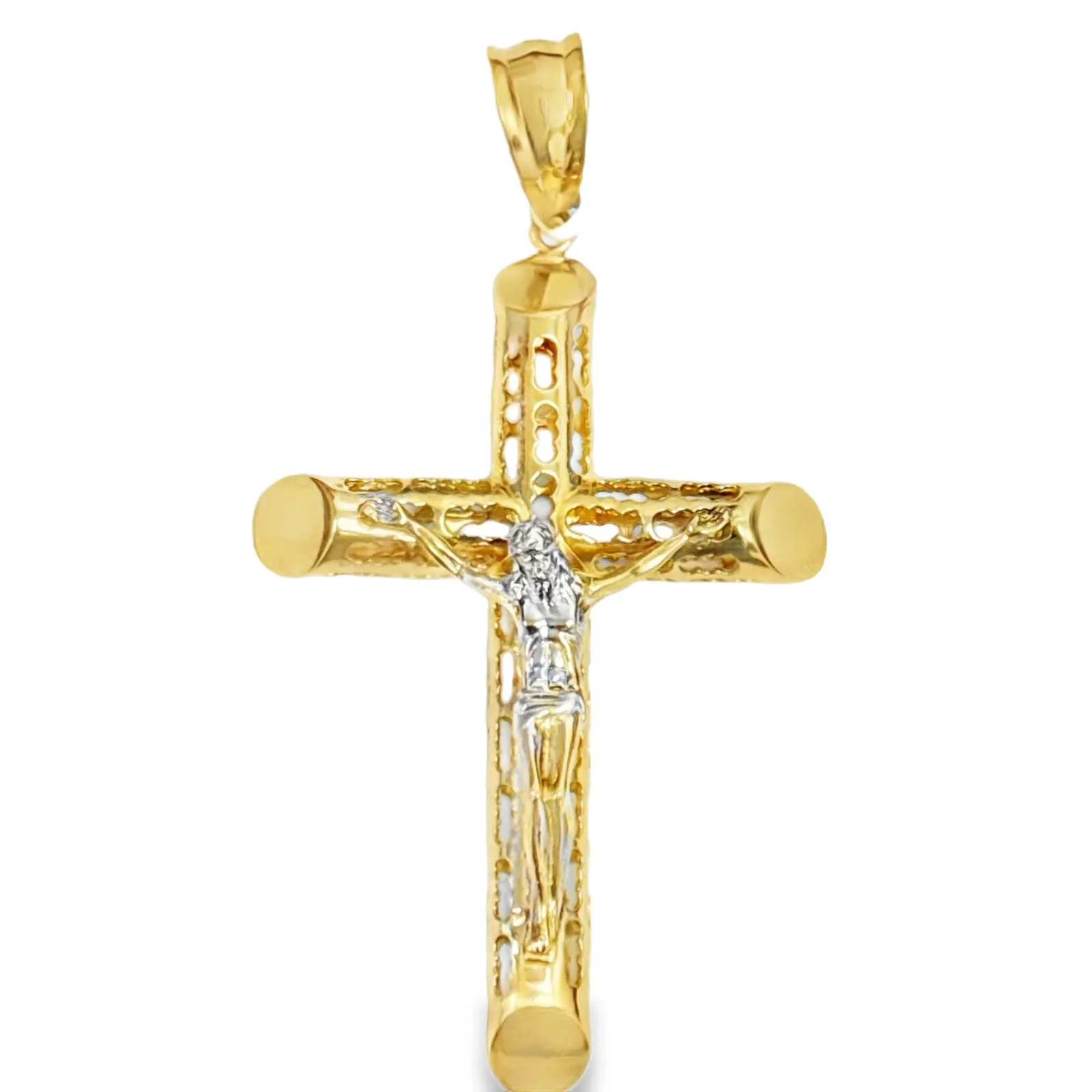 Las Villas Jewelry Online Pendants Yellow Gold Crucifix Pendant 10k