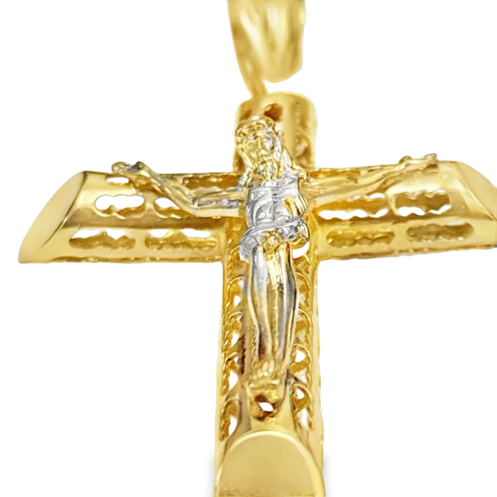 Las Villas Jewelry Online Pendants Yellow Gold Crucifix Pendant 10k