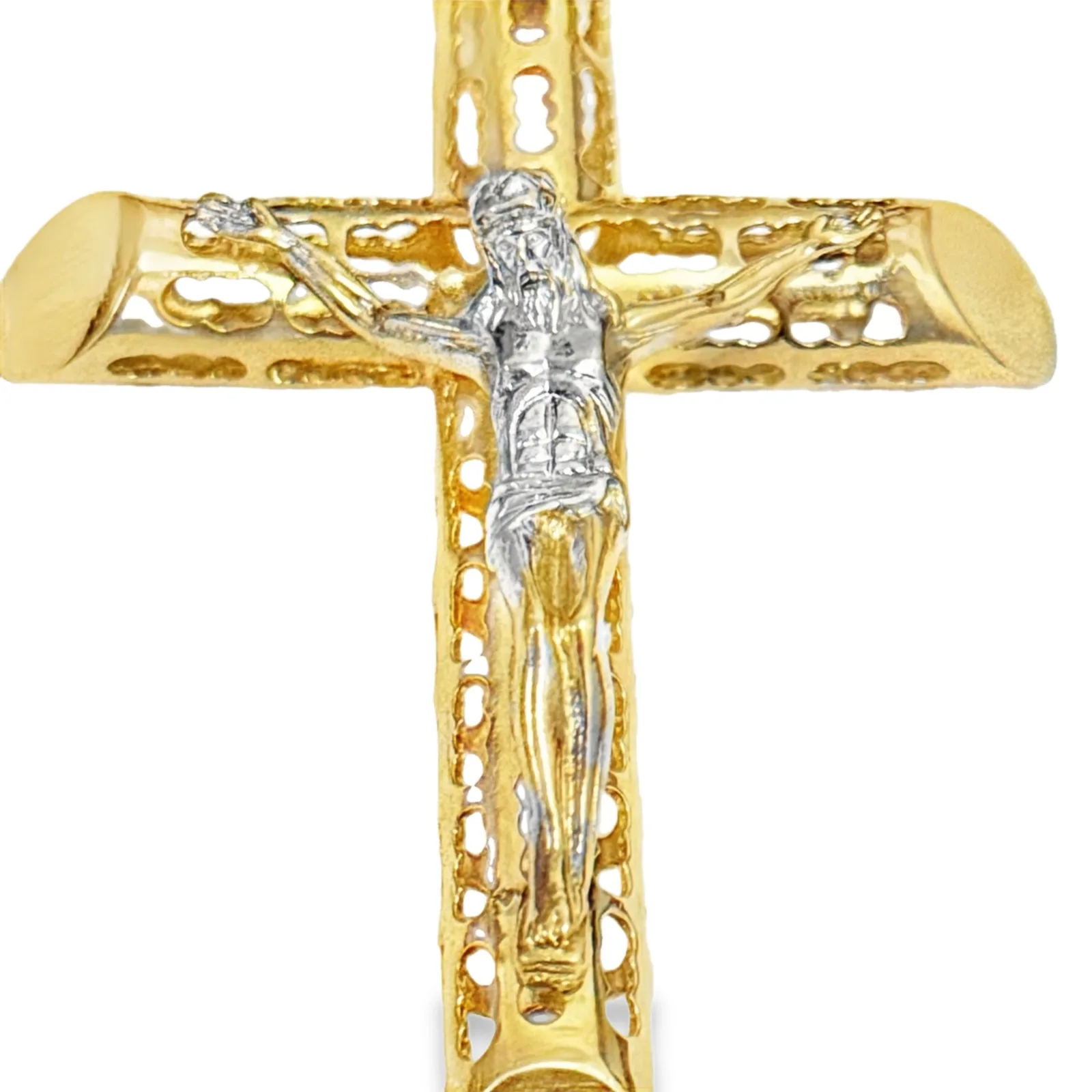 Las Villas Jewelry Online Pendants Yellow Gold Crucifix Pendant 10k