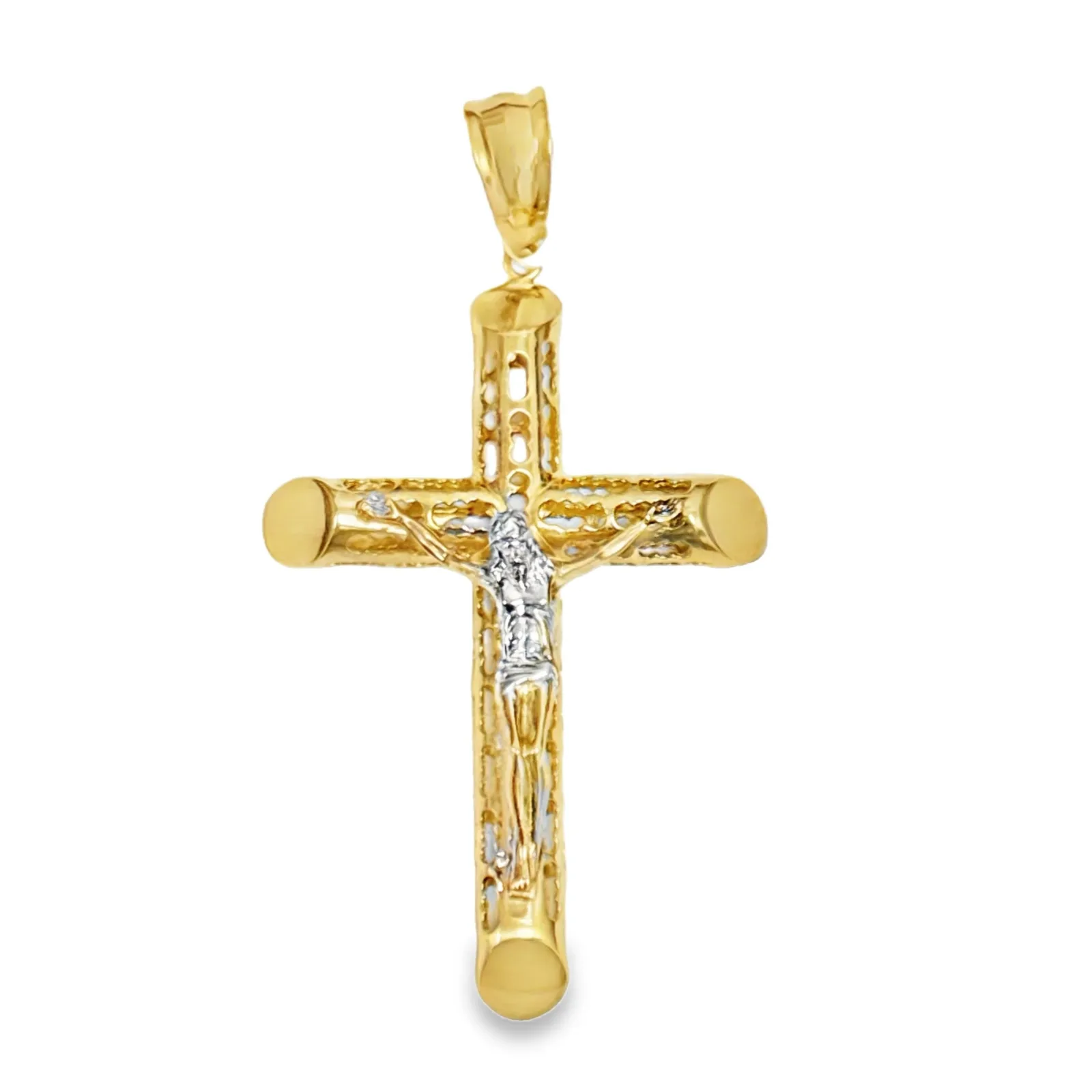 Las Villas Jewelry Online Pendants Yellow Gold Crucifix Pendant 10k