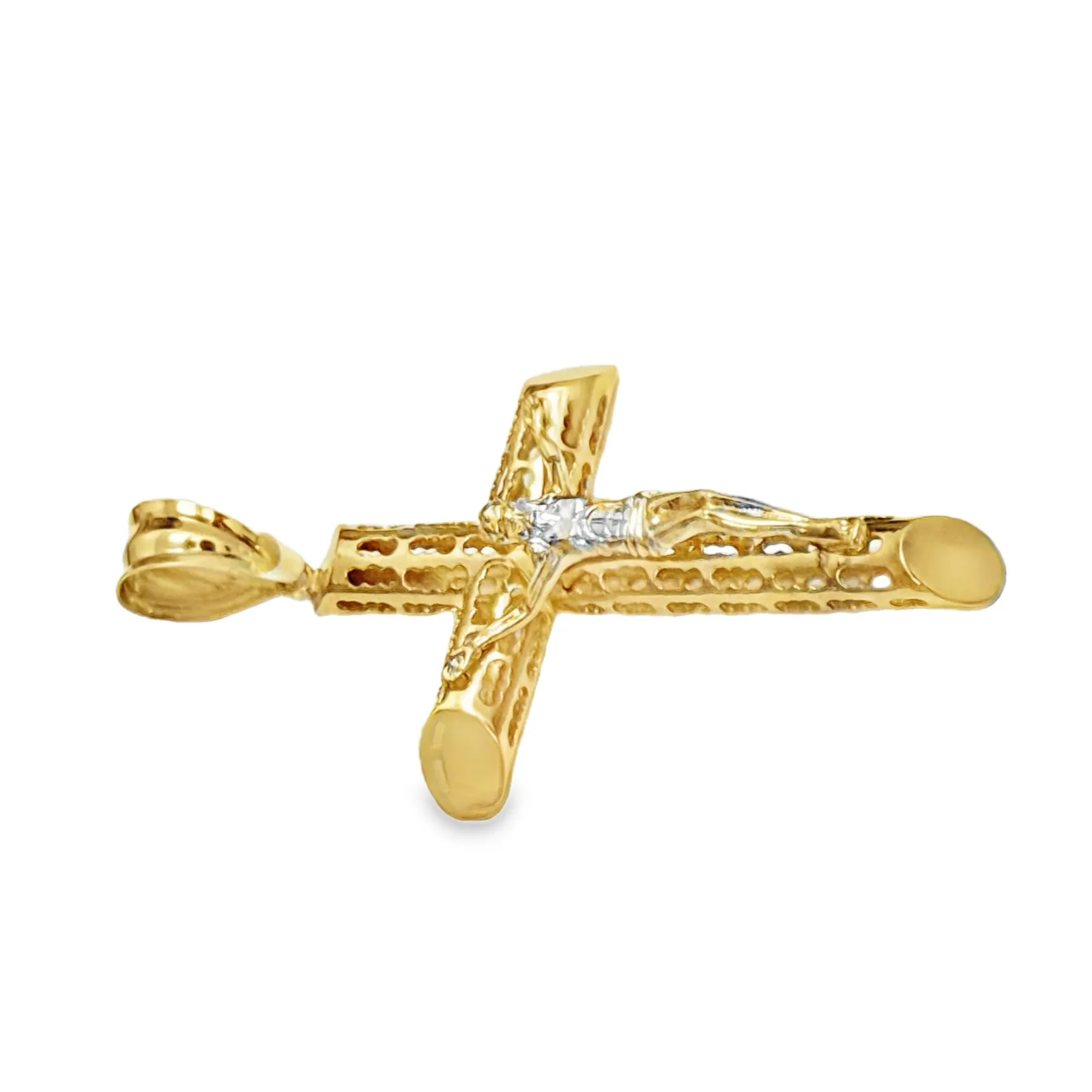 Las Villas Jewelry Online Pendants Yellow Gold Crucifix Pendant 10k