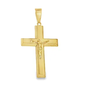 Las Villas Jewelry Online Pendants Yellow Gold Crucifix Pendant