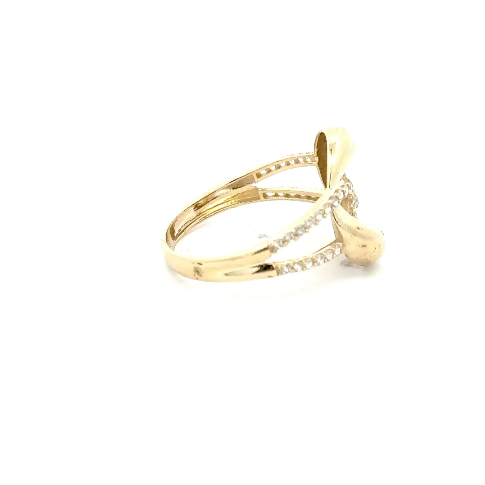 Las Villas Jewelry Online Womens Ring Elegant Gold and Diamond Ring 10k #10