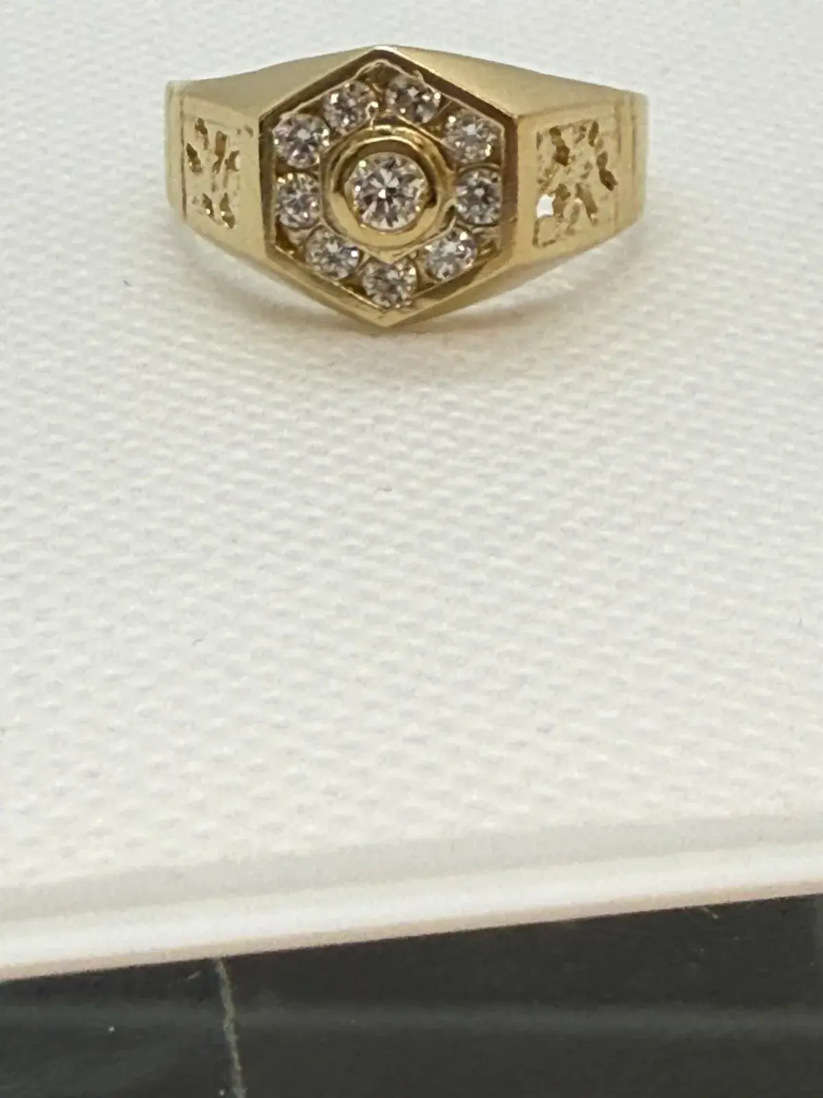 Anillo Rosta en Forma de Ortoedro en Oro 10K - Imagen 3