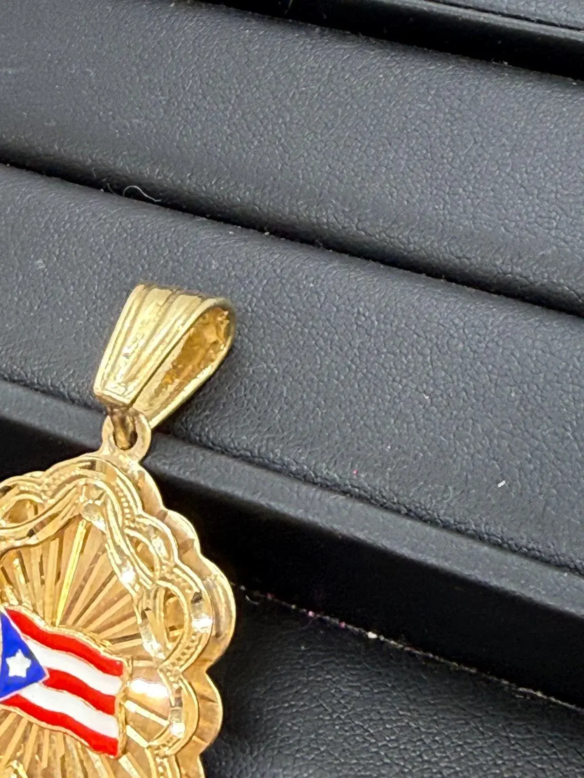 Bandera Puerto Rico en Oro 10K - Imagen 2