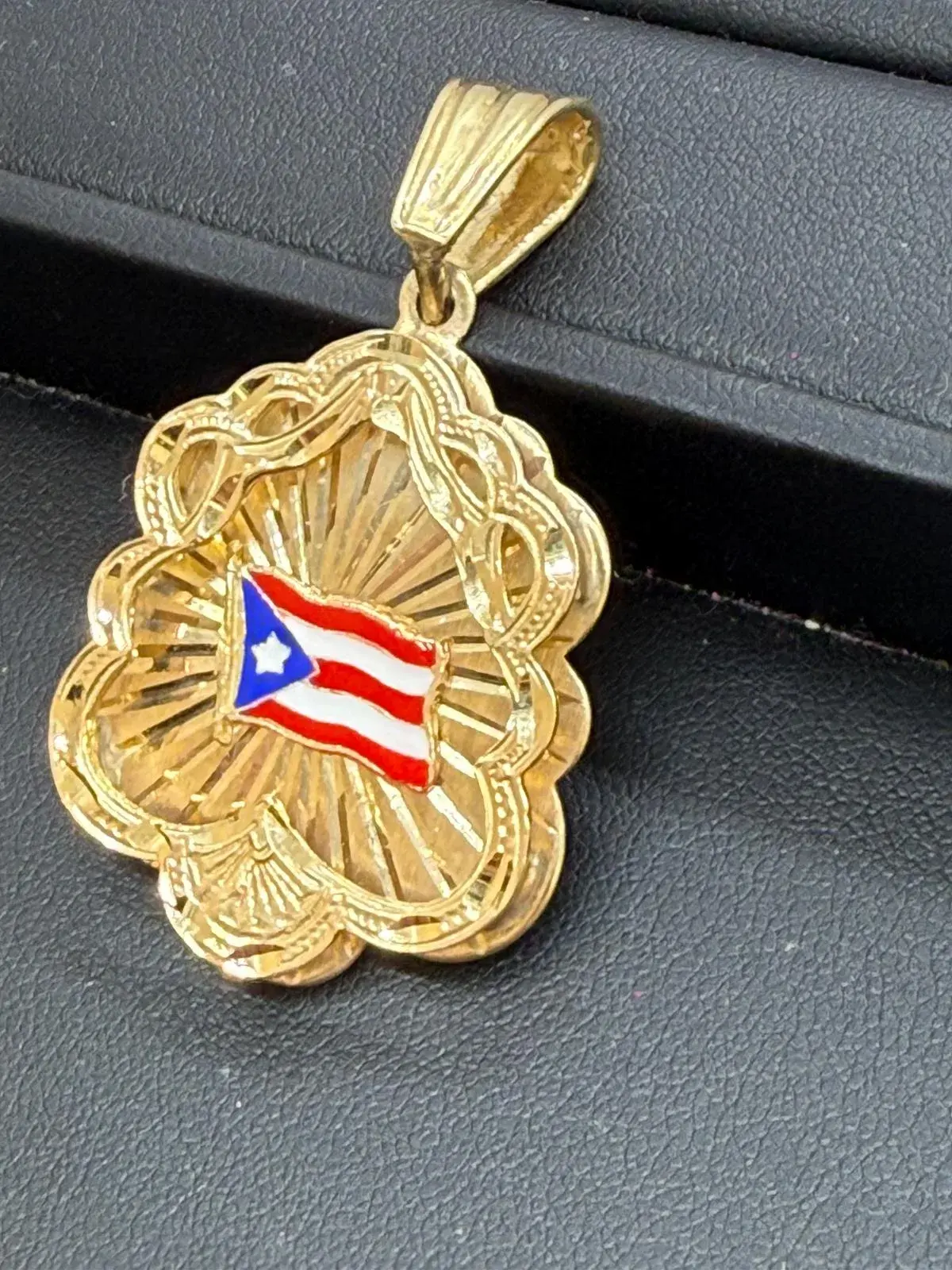 Bandera Puerto Rico en Oro 10K - Imagen 3