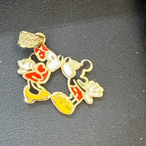 Dije de Mini y Miki en Oro 10K