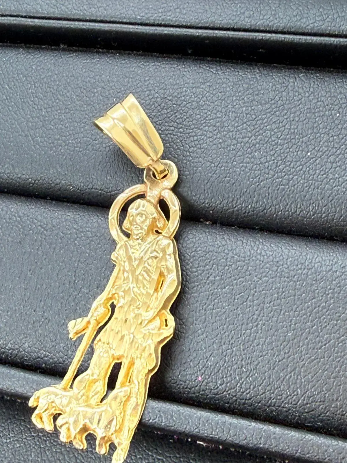 Dije de San Lázaro en Oro 10K - Imagen 2