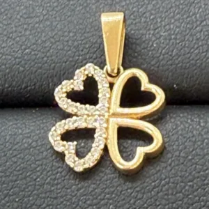 Dije de TrÃ©bol en Oro 10K