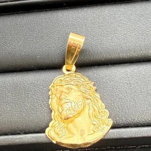Dije de Cara de Cristo en Oro 10K