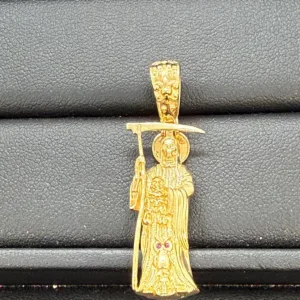 Dije de Santa Muerte en Oro 10K