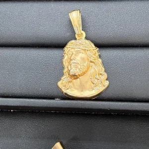 Dije de Cara de Cristo en Oro 10K