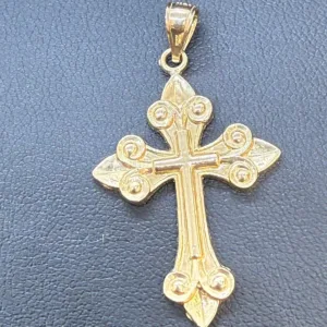 Dije de Cruz en Oro 10K