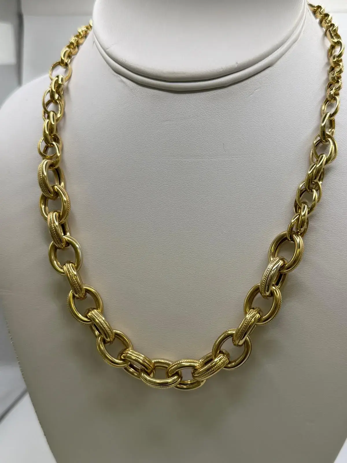 Gargantilla de Rolo en Oro 10K