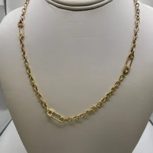 Gargantilla de Rolo en Oro 10K